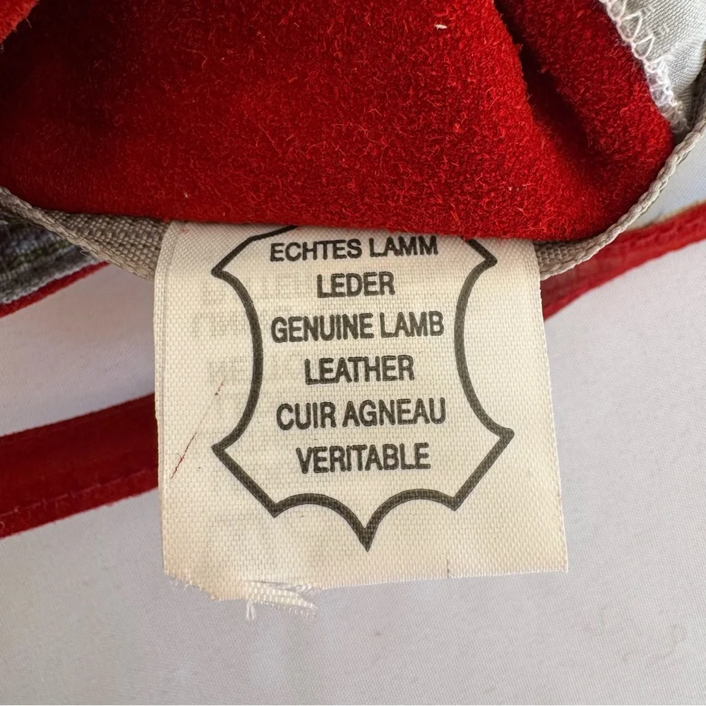 Genuine lambs leather Suede Lederhosen shorts & Hat Set Sz 116=5-6T